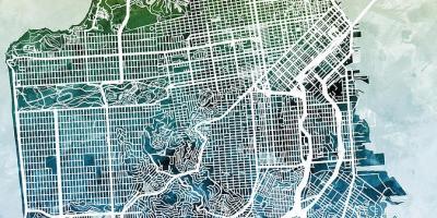 Kaart San Francisco linna kunsti