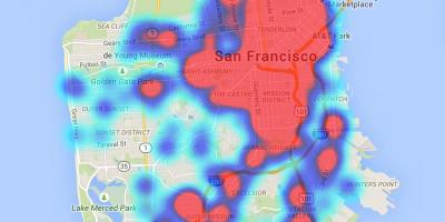Kaart San Francisco fekaalid