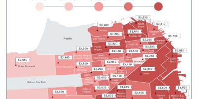 San Francisco üüri hinnad kaart