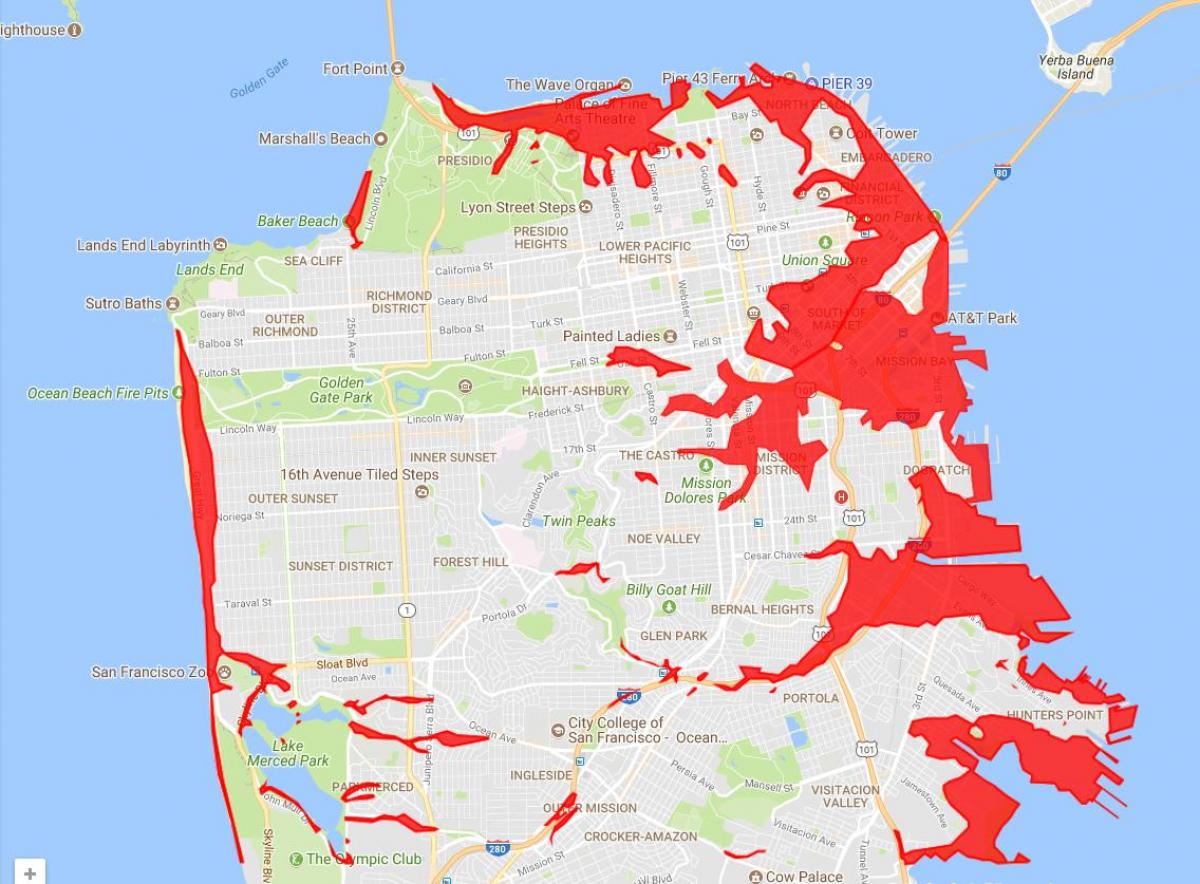 San Francisco aladel, et vältida kaardi