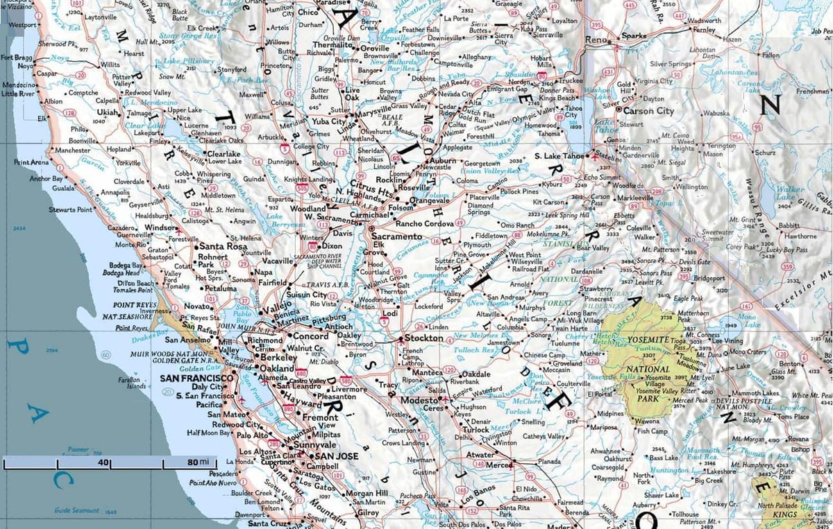 Kaart põhja-San Francisco