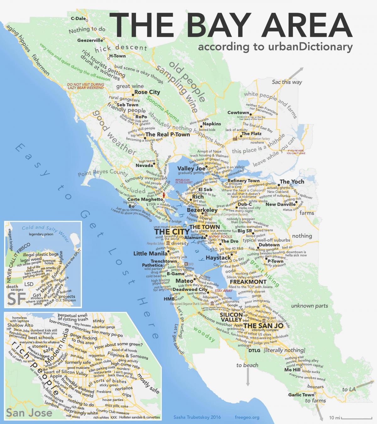 San Francisco bay area map california