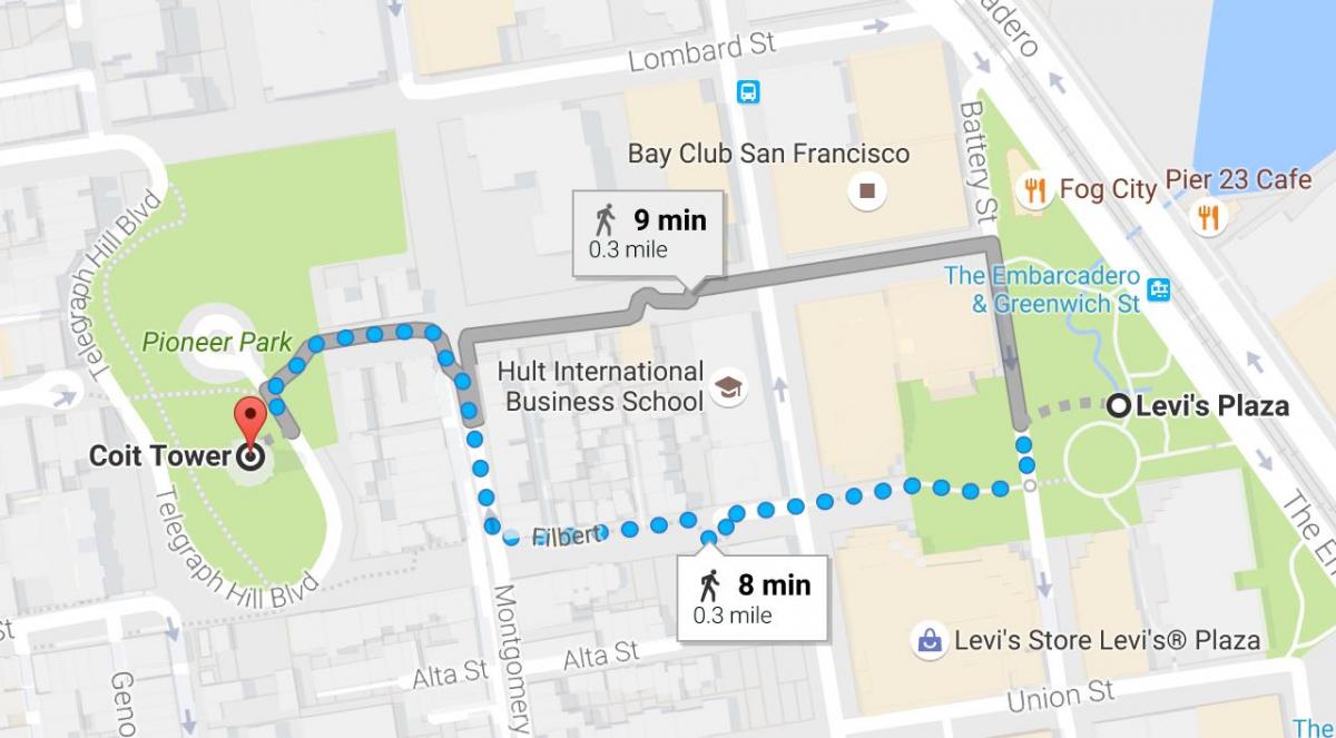 Kaart San Francisco ise giidiga jalutuskäik