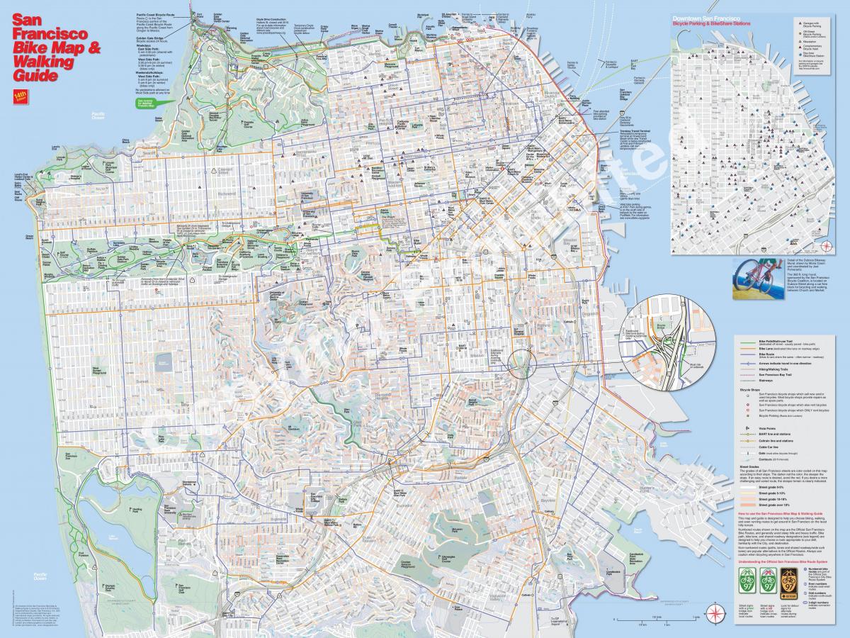Kaart San Francisco jalgratas