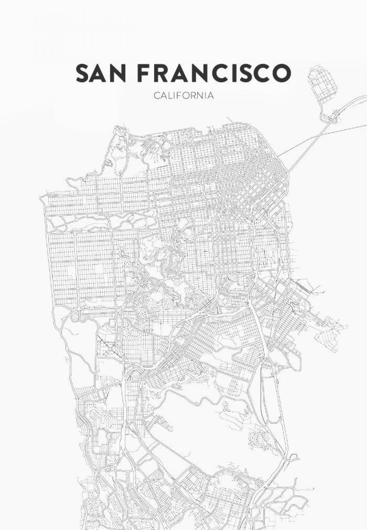 prindi kaart San Francisco