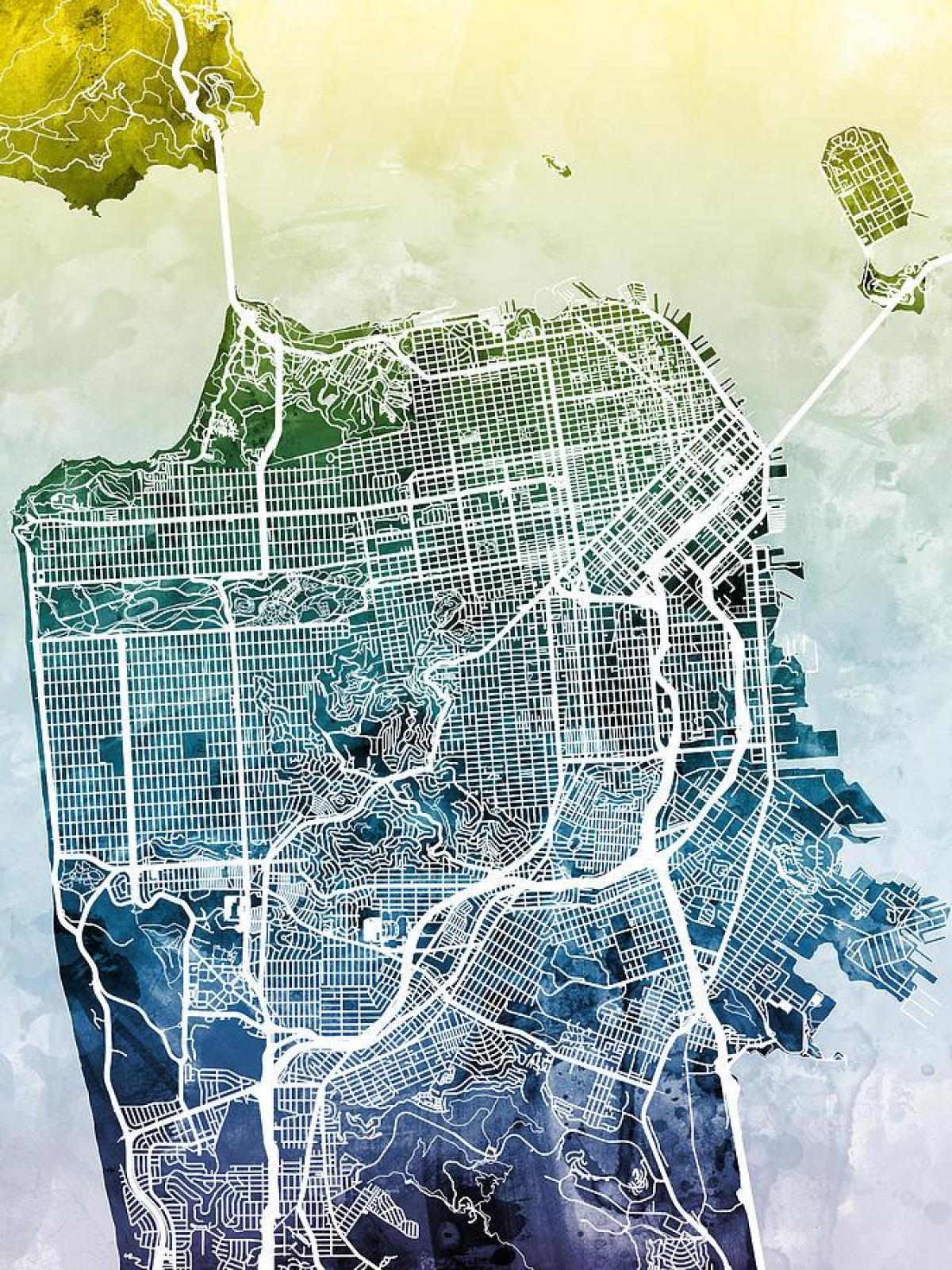 Kaart San Francisco linna kunsti