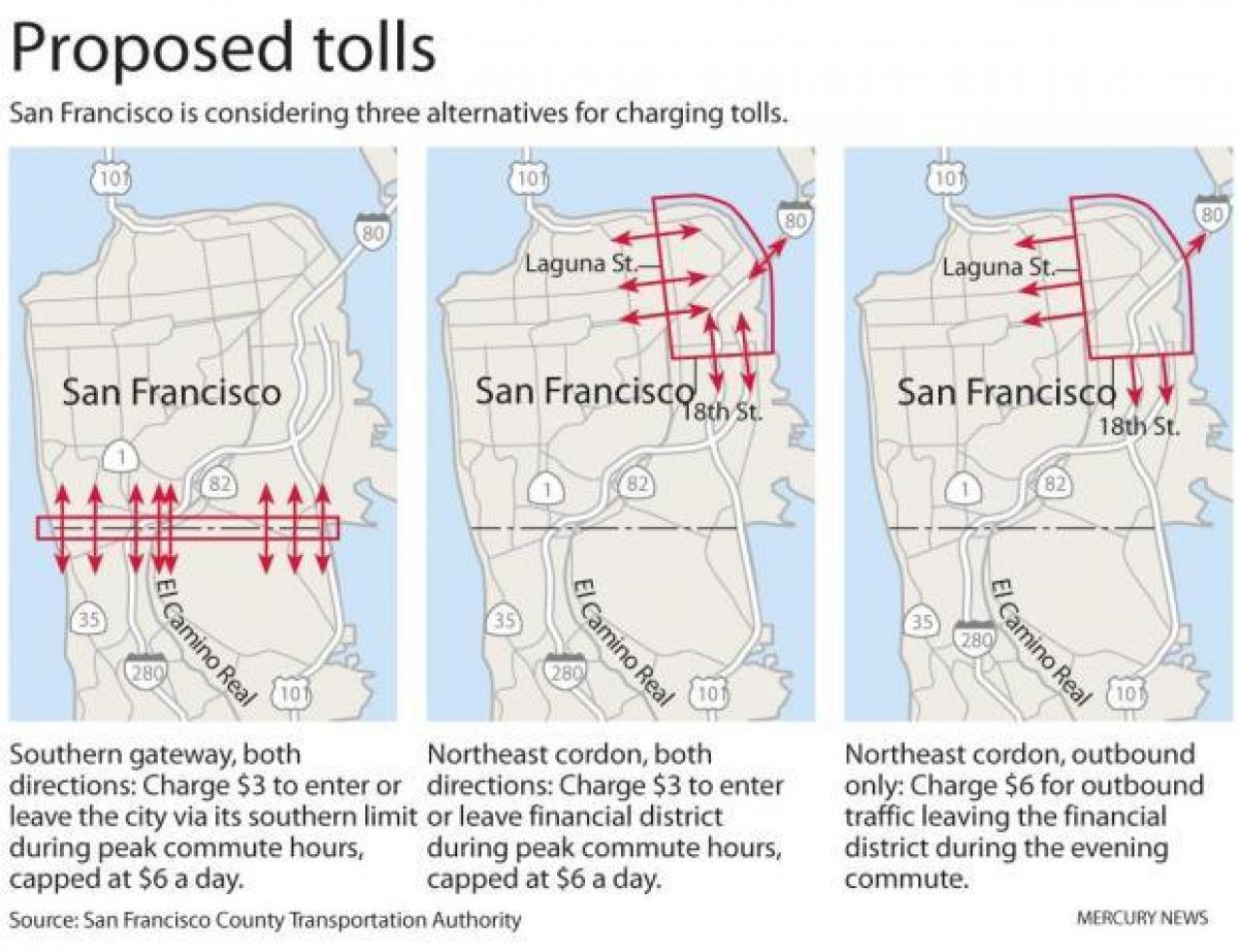 Kaart San Francisco teemaksud