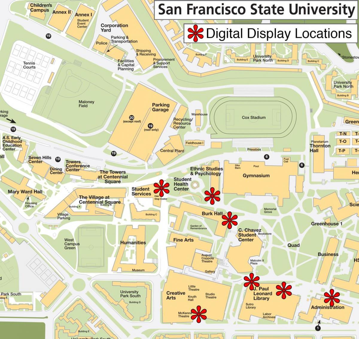 San Francisco riiklik ülikool kaart