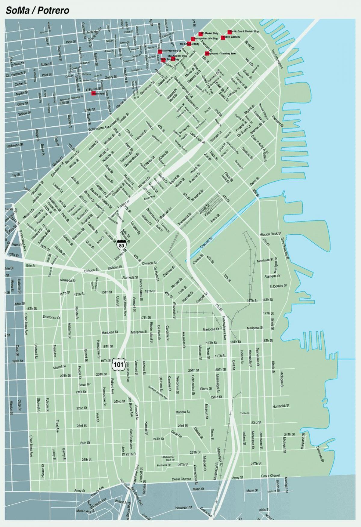 kaart soma San Francisco