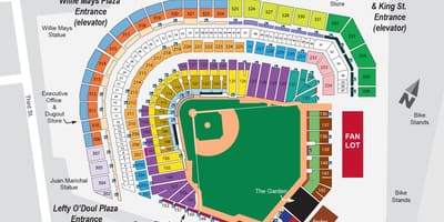 Kaart at&t park (staadion
