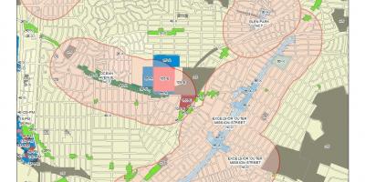 Kaart excelsior district-San Francisco