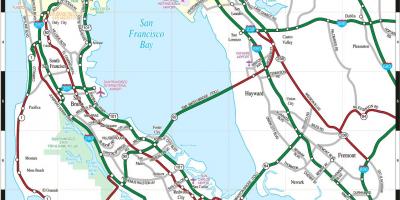 Kaart San Francisco bay area