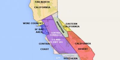Kaart california põhja-San Francisco