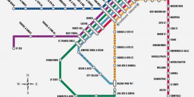 Muni metroo kaart