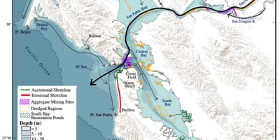 Kaart San Francisco bay sügavus