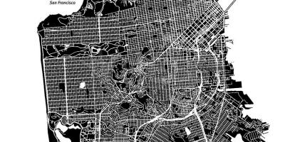 Kaart San Francisco vector