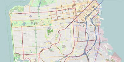 Kaart San Francisco ülevaade