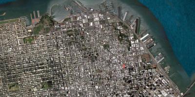 Kaart, satelliit-San Francisco