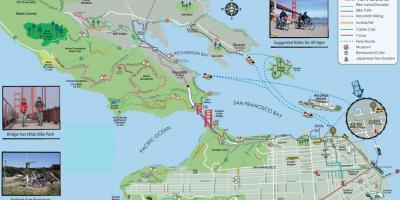 Kaart San Francisco tour bike