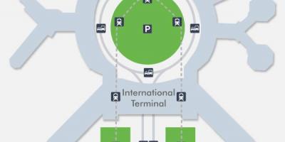 Kaart SFO airport terminal 1
