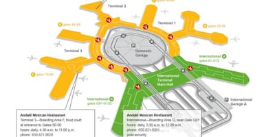 SFO terminal 2 värava kaart