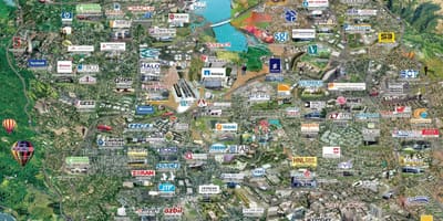 Silicon valley high tech kaart