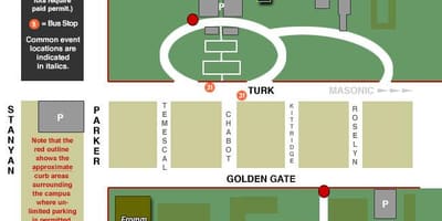 San Francisco ülikool kaart