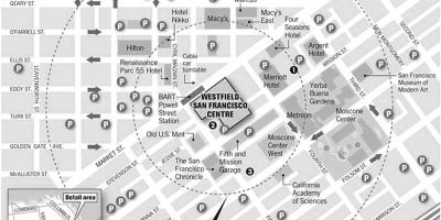 Kaart westfield San Francisco